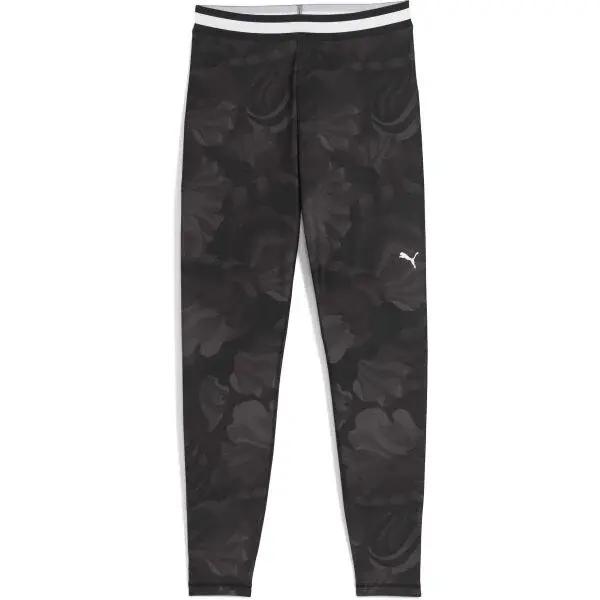 Puma STRONG FLORAL RIBBON TIGHT - AOP 7/8 W Dámské legíny, černá, velikost