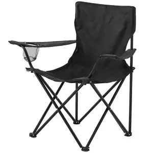 Kempingová stolička Haldi čierna