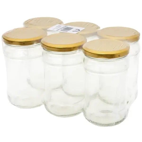 Zaváracie poháre TO-315/66 6 ks so zlatým viečkom BA7646