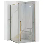 Sprchový kút Fargo Rea K4907 100x80x195 gold