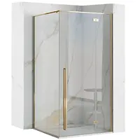 Sprchový kút Fargo Rea K4907 100x80x195 gold