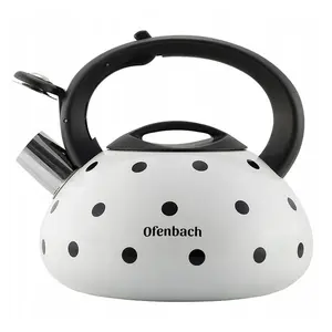 Oceľový čajník s píšťalkou 2,5l (2 farby)
