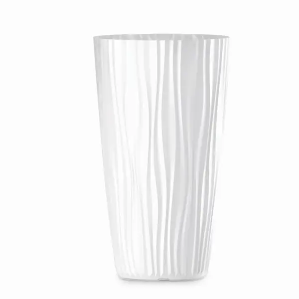 Kvetináč Sahara High 28x50h Biely Ws050