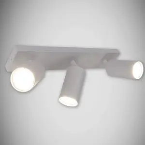 Stropné bodové svietidlo Manam GU10 3L biely 03761 K3