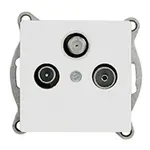 Zásuvka RTV-SAT MEDIUM white 17839