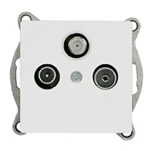 Zásuvka RTV-SAT MEDIUM white 17839