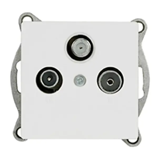 Zásuvka RTV-SAT MEDIUM white 17839