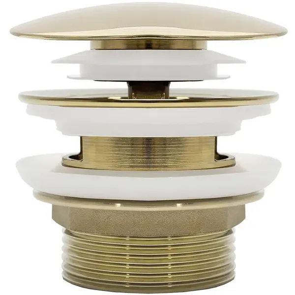 Vannová zátka s přepadem Click-clack Rea zlatá