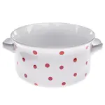 Keramická miska s puntíky 560ml bílá KK4124