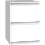 Nočný stolík Malwa M2 biely/biely lesk