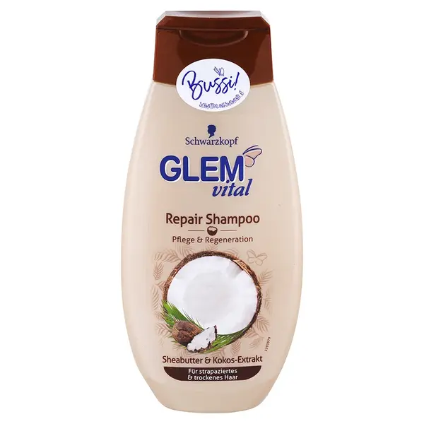 Glem Vital Repair šampon na suché vlasy s bambuckým máslem a kokosem 350 ml