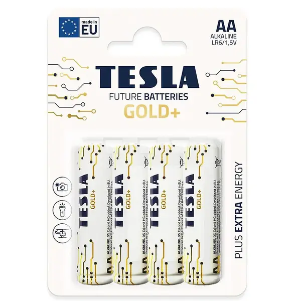 Baterie Tesla AA LR06 Gold+ 4 ks