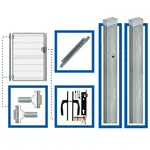 3D PLOTOVÁ BRANKA LEVÁ, KOMPLETNÍ SOUPRAVA - VČETNĚ SLOUPKŮ A PŘÍSLUŠENSTVÍ WGFUR-T00037