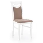 Stolička Citrone drevo/tkanina biela/inari 23 44x53x96