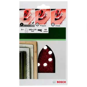 Brusný papír Ř100x160 Mm, G60, 8 Děr, Suchý Zip B&D Mult
