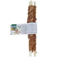 Tyčinka buvolí bílá obalená kuřecím masem  8-9mm/20cm, 3 ks Baff