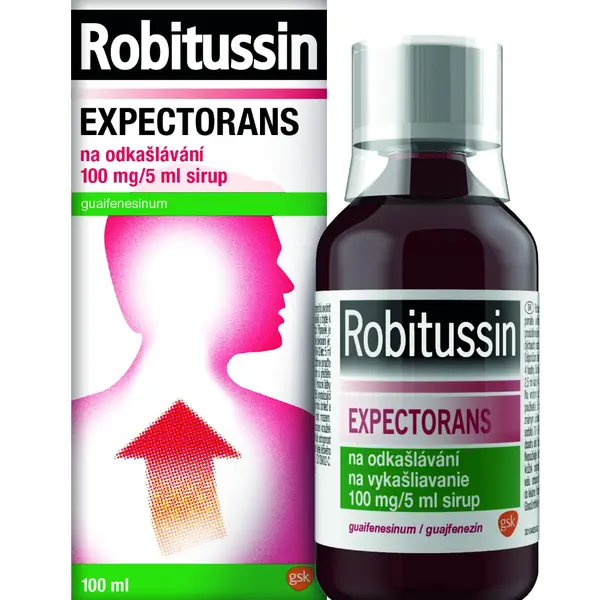 Robitussin Expectorans na odkašlávání 100 mg/5 ml sirup 100 ml