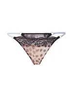 WILD LOVERS Tangá 'LYRA'  béžová / pastelovo modrá / svetlohnedá / čierna