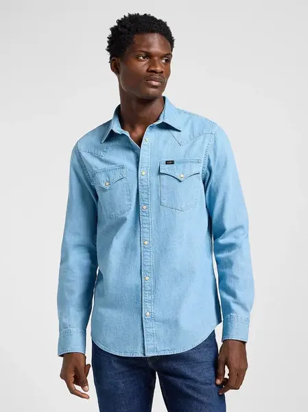 Pánská košile LEE REGULAR WESTERN SHIRT LAKESIDE WASH 112365766 Velikost: L