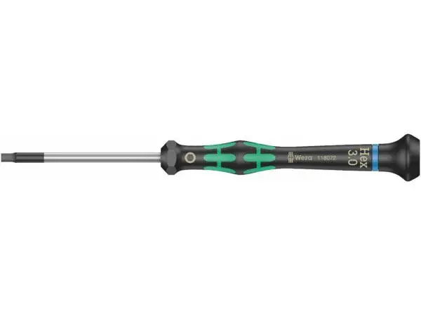 Wera 118096 Šroubovák šestihranný 3x60 mm s kulovou hlavou k použití v elektronice Kraftfo