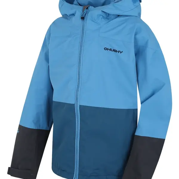 Husky Nicker K 122-128, modrá/tm. modrá Dětská hardshell bunda