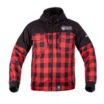 Softshellová moto bunda W-TEC Black Heart Rozzer červeno-černá M