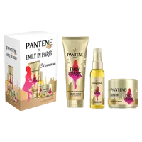 PANTENE Sada produktů Pantene x Emily in Paris: sérum 200ml, olej 100ml a maska na vlasy 300ml