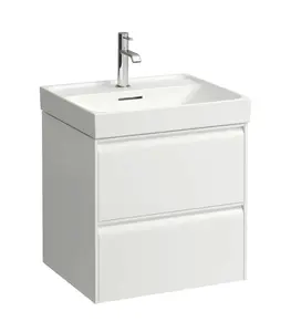 Laufen Meda - Umývadlová skrinka, 53x45x52 cm, 2 zásuvky, biela H4215620112601