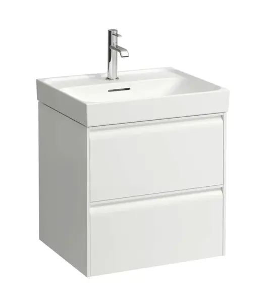 Laufen Meda - Umývadlová skrinka, 53x45x52 cm, 2 zásuvky, biela H4215620112601