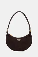 Semišová kabelka Guess AMITA hnědá barva, HWSB95 39720