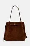 Semišová kabelka Tory Burch Romy Suede