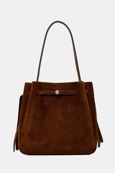 Semišová kabelka Tory Burch Romy Suede