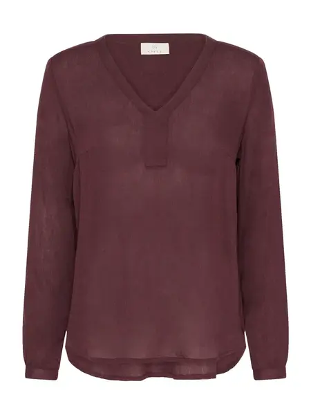 Kaffe Blúzka 'KAamber'  gaštanová