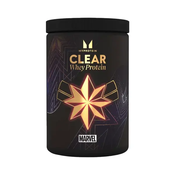 MyProtein Clear Whey Protein Marvel 500 g čierny panter - modrá malina