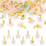 36Pcs 9 Colors Baking Paint Handmade Lampwork Pendants