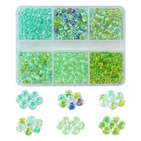 Transparent 45G 6 Colors 6/0 Glass Round Seed Beads