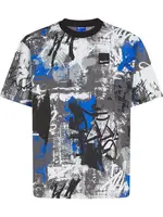 KARL LAGERFELD JEANS Tričko  modrá / sivá / čierna / biela