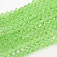 Faceted Bicone Glass Beads Strands