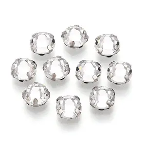 Flat Round Sew on Rhinestone