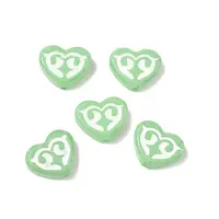 Dyed & Heated Baking Painted Glass Beads