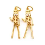 Halloween Brass Micro Pave Cubic Zirconia Pendants