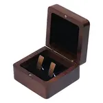 Wooden Jewelry Cufflinks Storage Magnetic Gift Case