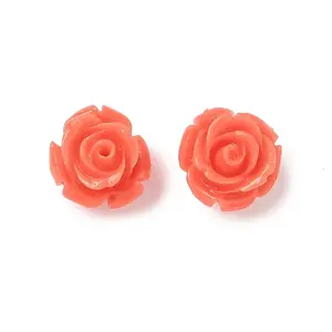Synthetic Coral Carved Beads