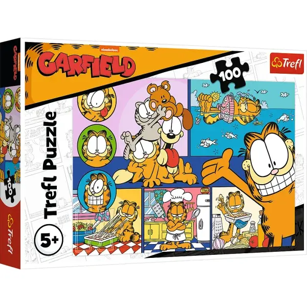Trefl Puzzle 100 Líný Garfield