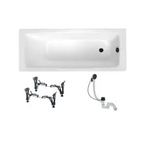 Obdĺžniková vaňa SAT Feel 170x70 cm smaltovaná oceľ ľavá aj pravá SATBVFEEL1708