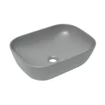 Umývadlo na dosku SAT Infinitio 45,5x32,5 cm šedá mat bez prepadu SATINF4532LGRM