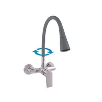 RAV SLEZÁK Colorado drezová batéria so silikónovým ramienkom 150 mm sivá / chróm co102.5/13s CO102.513S