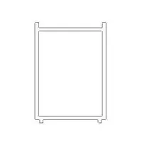 Rozširovací profil k bočnej stene SATSTENATEXDC čierna v. 195cm, 20mm, NDTEXROZPSTENA195C