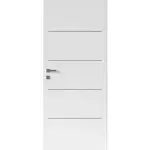 Interiérové dvere Naturel Ibiza alu pravé 80 cm biele IBIZAALUCPLB80P