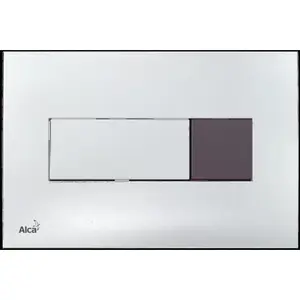 Ovládacie tlačidlo Alca plast chróm lesk M371SB